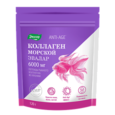 Изображение товара Коллаген морской Эвалар Anti-Age 6000 мг в саше по 6 г - для молодости и красоты кожи