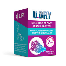 Купить Дезодорант для ног U-DRY пакетики 3 г 10 шт цена