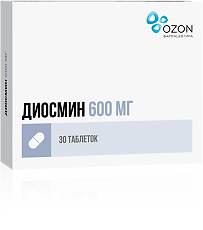 Купить Диосмин таблетки покрыт.плен.об. 600 мг 30 шт цена
