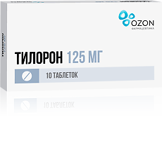 Купить Тилорон таблетки покрыт.плен.об. 125 мг 10 шт цена