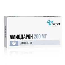 Купить Амиодарон таблетки 200 мг 30 шт цена