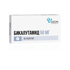Купить Бикалутамид таблетки покрыт.плен.об. 50 мг 30 шт цена