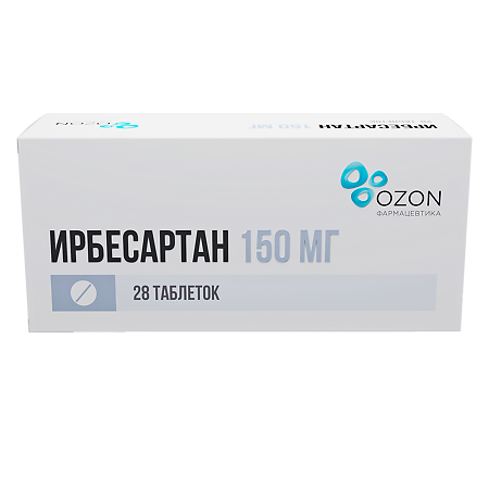Ирбесартан таблетки покрыт.плен.об. 150 мг 28 шт