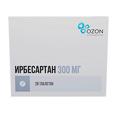 Изображение товара Ирбесартан таблетки покрыт.плен.об. 300 мг 28 шт