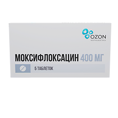 Изображение товара Моксифлоксацин таблетки покрыт.плен.об. 400 мг 5 шт