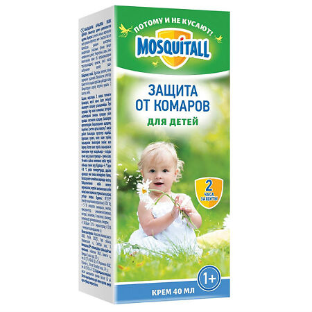 Mosquitall Крем от комаров Нежная защита для детей 40 мл 1 шт