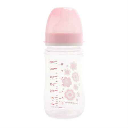 Canpol Бутылочка PP EasyStart с широким горлышком антиколиковая 3+ Newborn baby розовая 240 мл 1 шт