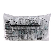 Купить Шприц MOP 3-х компонентный 10 мл с иглой 21G 0.8х40мм 60 шт цена