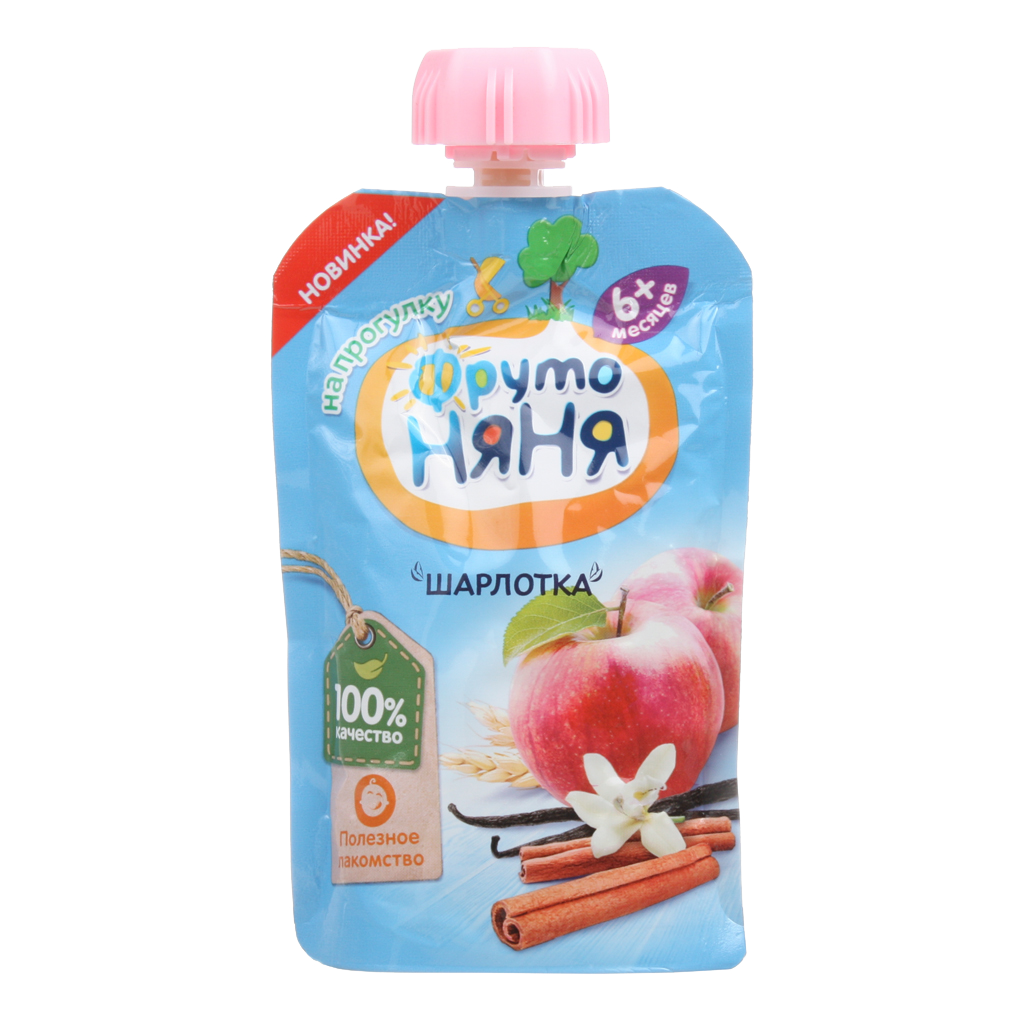 Пюре фрутоняня, 90 г. Пюре "фрутоняня" 90г. Пюре фрутоняня, 90 г. Пюре фрутоняня ябл с печеньем шарлотка 90г. Фрутоняня шарлотка.