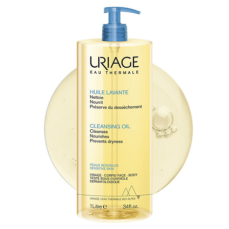 Uriage Очищающее пенящееся масло для лица и тела 1 л 1 шт