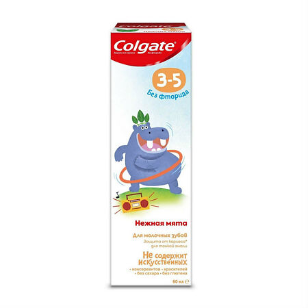Colgate Зубная паста детская без фторида 3-5 лет в ассортименте 60 мл 1 шт