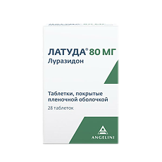 Купить Латуда таблетки покрыт.плен.об. 80 мг 28 шт цена