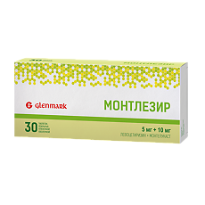 Изображение товара Монтлезир таблетки покрыт.плен.об. 5 мг+10 мг 30 шт