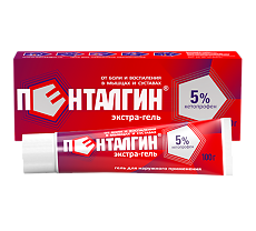 Изображение товара Пенталгин экстра гель для наружного применения 5 % 100 г 1 шт