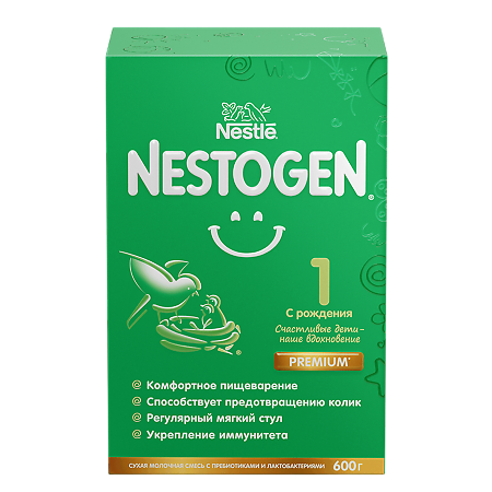 Изображение товара Nestogen 1 Premium сухая молочная смесь с рождения 600 г для детей