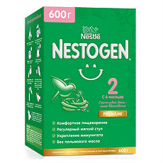 Купить Nestogen 2 Premium Сухая молочная смесь с 6 мес 600 г 1 шт цена