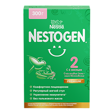 Купить Nestogen 2 Premium Сухая молочная смесь с 6 мес 300 г 1 шт цена