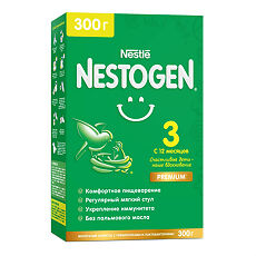 Купить Nestogen 3 Premium Молочный напиток с пребиотиками и лактобактериями с 12 мес 300 г 1 шт цена