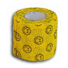 Купить SMI Flex-Bandage Бинт самофиксирующийся желтый с улыбками 5 см х 4,5 м цена