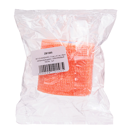 SMI Flex-Bandage Бинт самофиксирующийся оранжевый neon 5 см х 4,5 м