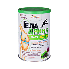 Изображение товара Геладринк Фаст Экстра / Geladrink Fast Extra порошок по 420 г черная смородина 1 шт
