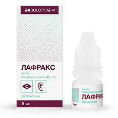 Изображение товара Лафракс капли глазные и ушные 0,3 % 5 мл 1 шт