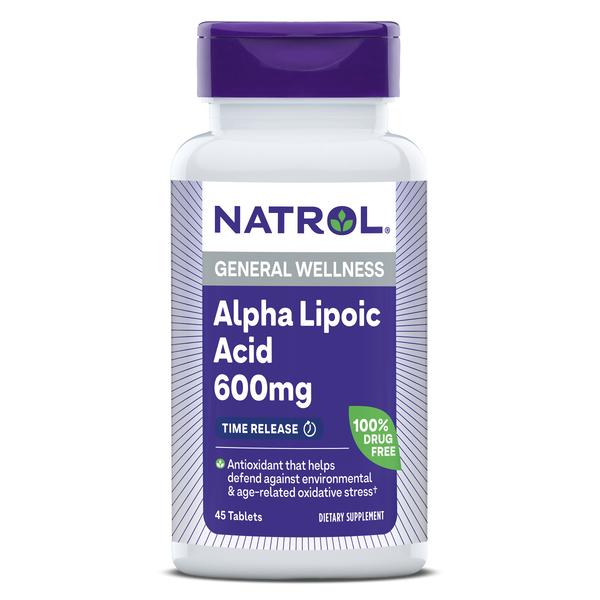 Natrol Альфа-липоевая кислота / Alpha Lipoic Acid 600 мг T/R таблетки ...