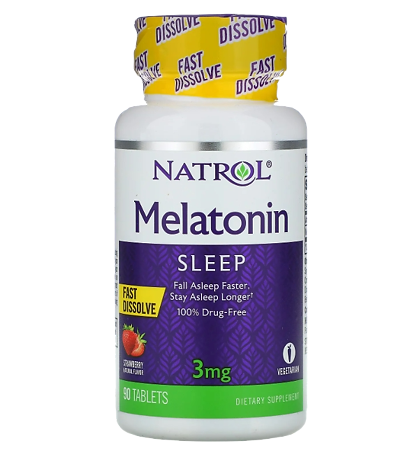 Natrol Мелатонин/Melatonin 3 мг F/D быстрорастворимые таблетки массой 403 мл 90 шт