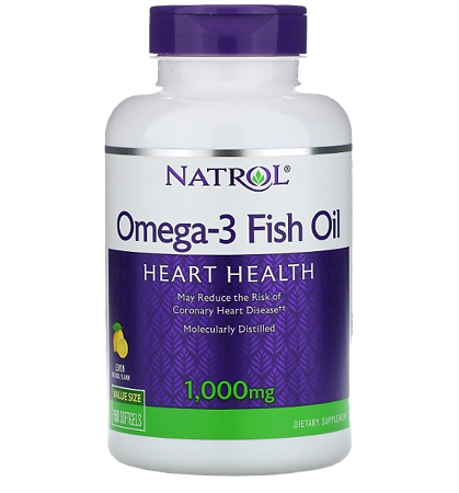Natrol Омега-3/Omega-3 Fish Oil 1000 мг капсулы массой 95,5 г 150 шт