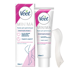 Купить Veet Minima Крем для депиляции для нормальной кожи туба 100 мл 1 шт цена