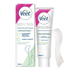 Купить Veet Minima Крем для депиляции для сухой кожи туба 100 мл 1 шт цена