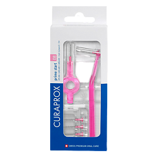Изображение товара Curaprox Набор для гигиенического ухода Prime Start: 5 ершиков CPS 08 с держателем UHS 4 1 уп