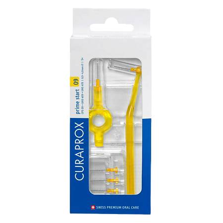 Curaprox Набор для гигиенического ухода Prime Start: 5 ершиков CPS 09 с держателем UHS 4 1 уп