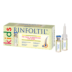 Изображение товара Ринфолтил кидс Сыворотка гипоаллергенная с липосомами по уходу за волосами для детей 160 мг фл 30 шт