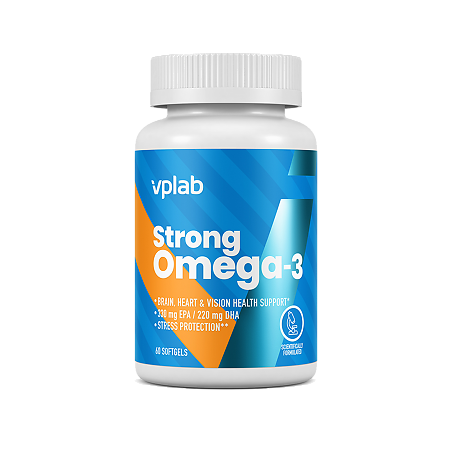 Vplab Strong Omega 3 Омега капсулы массой 1450 мг 60 шт