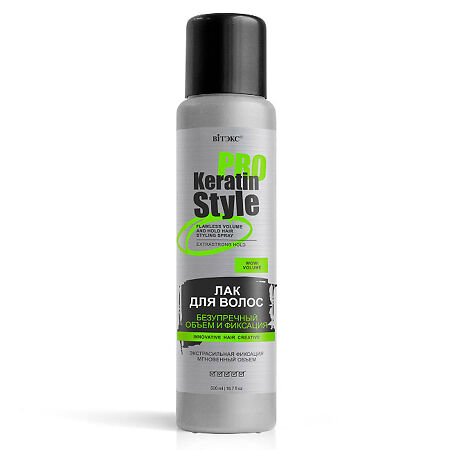 Изображение товара Vitex Keratin PRO Style Лак для волос Безупречный объем и фиксция 500 мл 1 шт