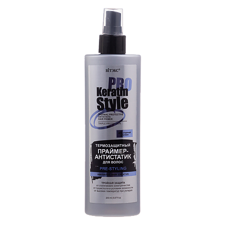 Изображение товара Vitex Keratin PRO Style Термозащитный Праймер-антистатик для волос 200 мл 1 шт