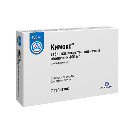 Кимокс таблетки покрыт.плен.об. 400 мг 7 шт