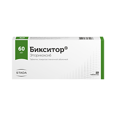Купить Бикситор таблетки покрыт.плен.об. 60 мг 10 шт цена