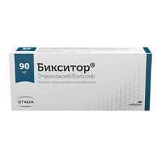 Купить Бикситор таблетки покрыт.плен.об. 90 мг 30 шт цена