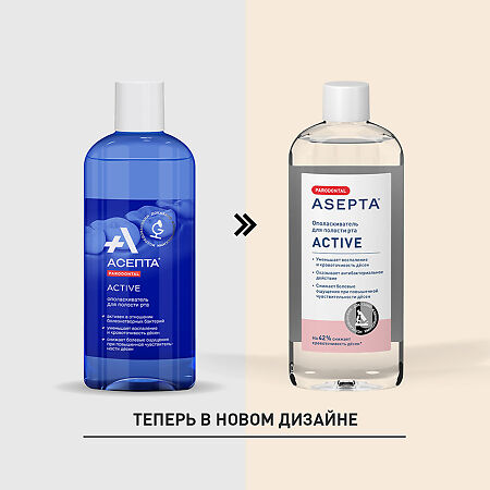 Асепта Active ополаскиватель для полости рта 250 мл 1 шт
