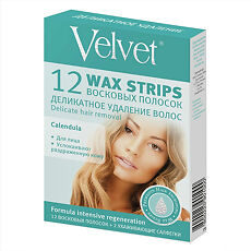 Купить Velvet Восковые полоски для депиляции для лица 12 шт цена
