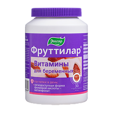 Изображение товара Фруттилар Витамины для беременных жевательные пастилки в форме мармеладных ягод по 4,0 г 30 шт.