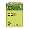 СангЯнг (SsangYong) Туалетная бумага Codi-Eco Green неотбеленная  3-х сл с тисн рис30 м 30 рулонов 1 уп