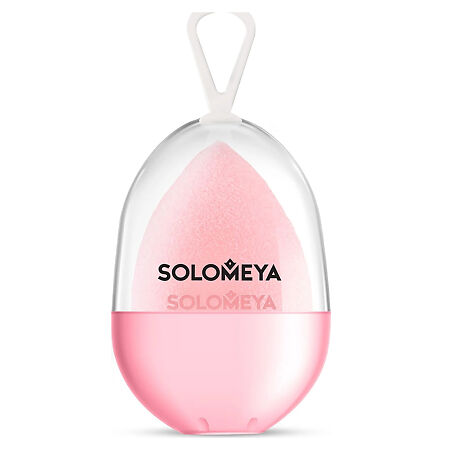 Solomeya Спонж для макияжа Персик вельветовый Microfiber Velvet Sponge Peach 1 шт