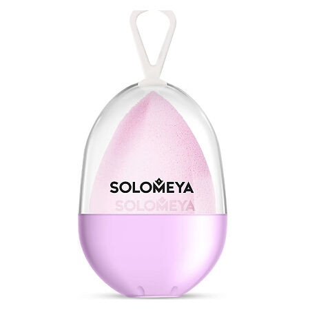 Solomeya Спонж для макияжа со срезом лиловый Flat End blending sponge lilac 1 шт