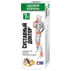 Купить 7 Нот Здоровья Суставный Доктор бальзам-гель для тела в области суставов Адамов корень 75 мл 1 шт цена