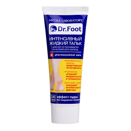 Изображение товара Nicole Laboratory Dr.Foot Тальк жидкий интенсивный от неприятного запаха для ног 75 мл 1 шт