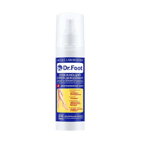 Nicole Laboratory Dr.Foot Спрей-дезодорант освежающий от неприятного запаха для ног 150 мл 1 шт