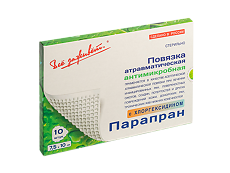 Купить ПараПран Повязка с хлоргексидином 7,5х10см 10 шт цена